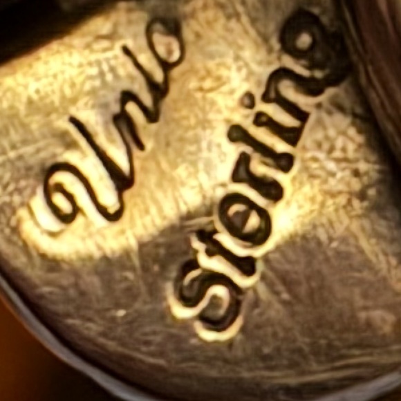 Native American Sterling and stone collar necklace - Picture 5 of 5